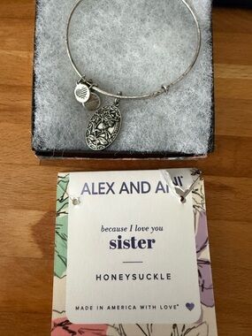 Alex and ani silver sister bracelet